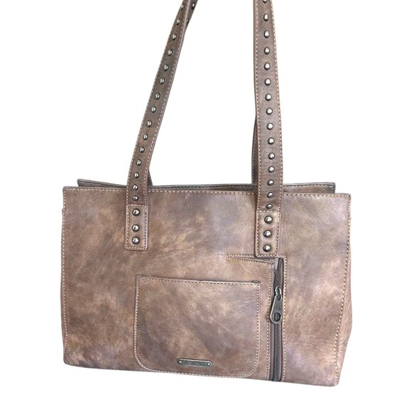 Montana West Concealed Carry Brown Tasseled Medium Purse Western Boho Safety - Picture 3 of 10